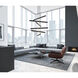 Sub LED 48 inch Matte Black Pendant Ceiling Light